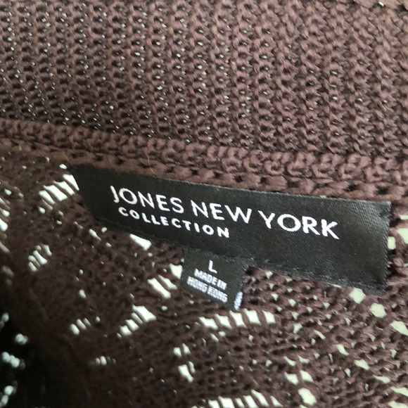 Jones New York Collection crochet cardigan Size L - Picture 5 of 5